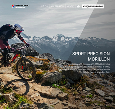 Site de présentation Sport Précision PRECISION Morillon